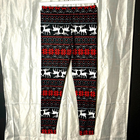 Reindeer Leggings women’s size medium - Picture 1 of 4